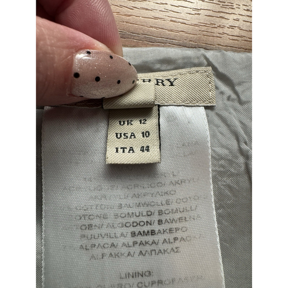 VTG Burberry London Wool Wrap Mini Skirt Y2K Plaid Fringe Quiet Luxury Preppy - Picture 7 of 11